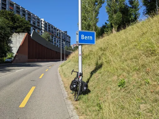 Lausanne <-> Bern by bike Bike at Bern